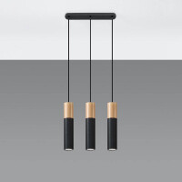 Sollux SL.0634 Pendelleuchte PABLO 3 schwarz 2