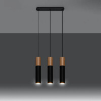 Sollux SL.0634 Pendelleuchte PABLO 3 schwarz 3