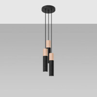 Sollux SL.1014 Pendelleuchte PABLO 3P schwarz 2