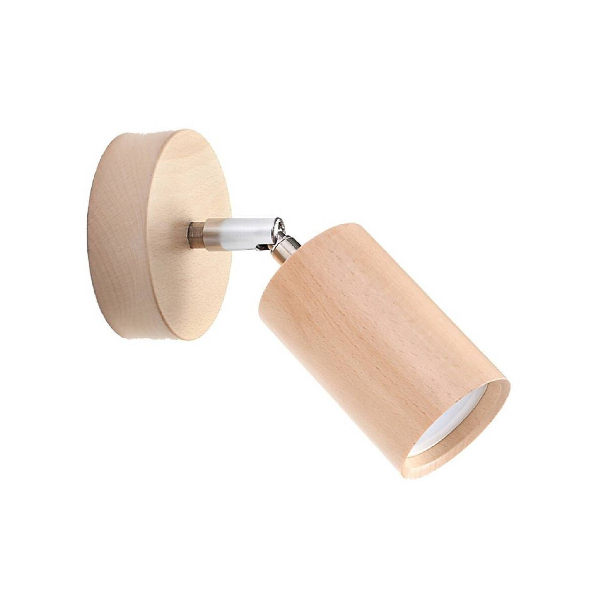 Wand- und Deckenstrahler Berg 1 dreh- und schwenkbar aus Holz GU10