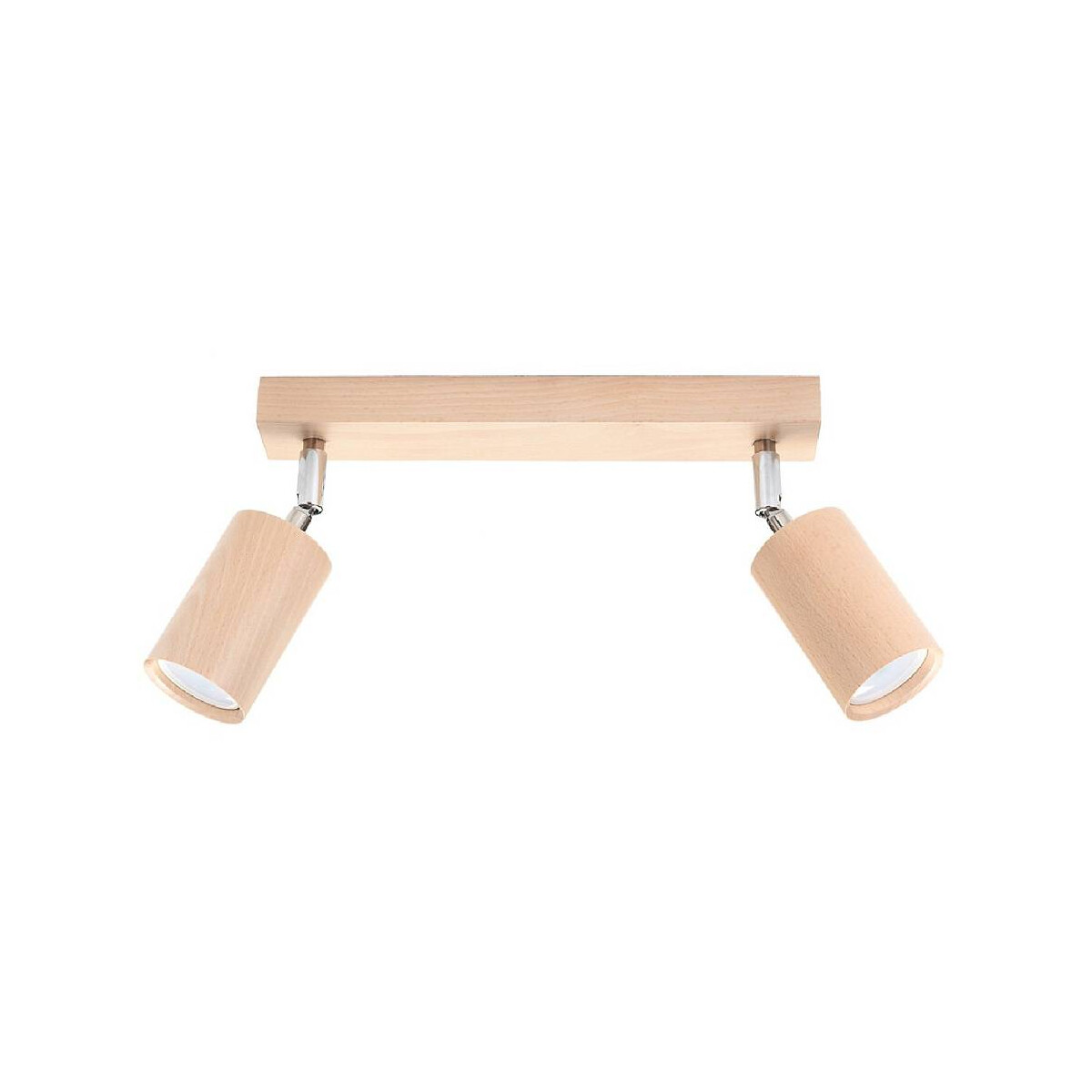 Wand- und Deckenstrahler Berg 2 dreh- und schwenkbar aus Holz GU10
