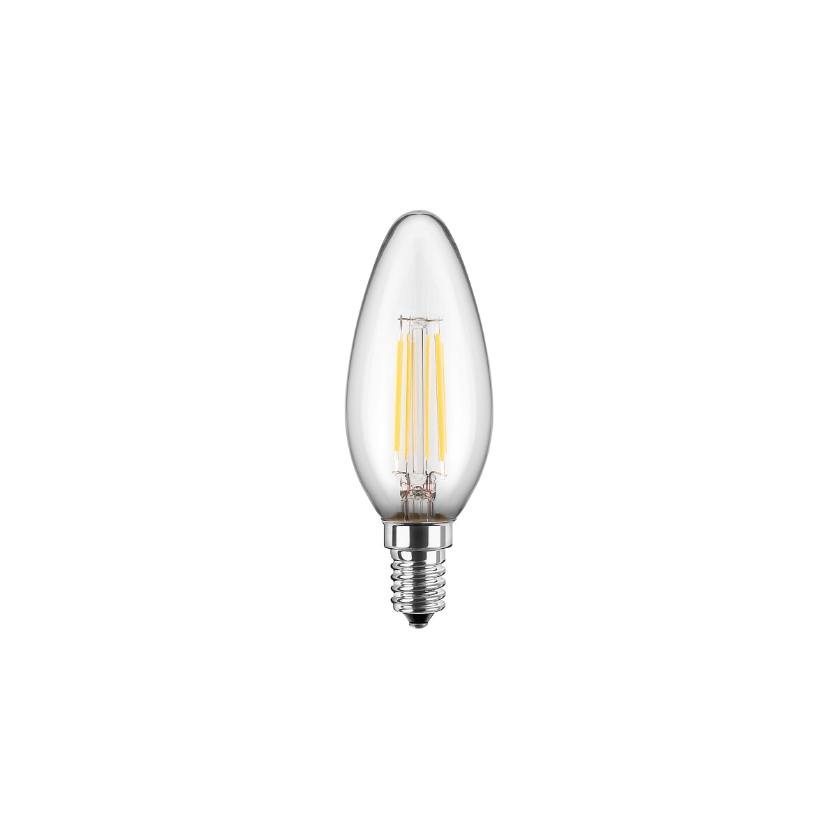 LED Kerzenform Ra90 4,5W (40W) E14 470lm WW Glas (klar)