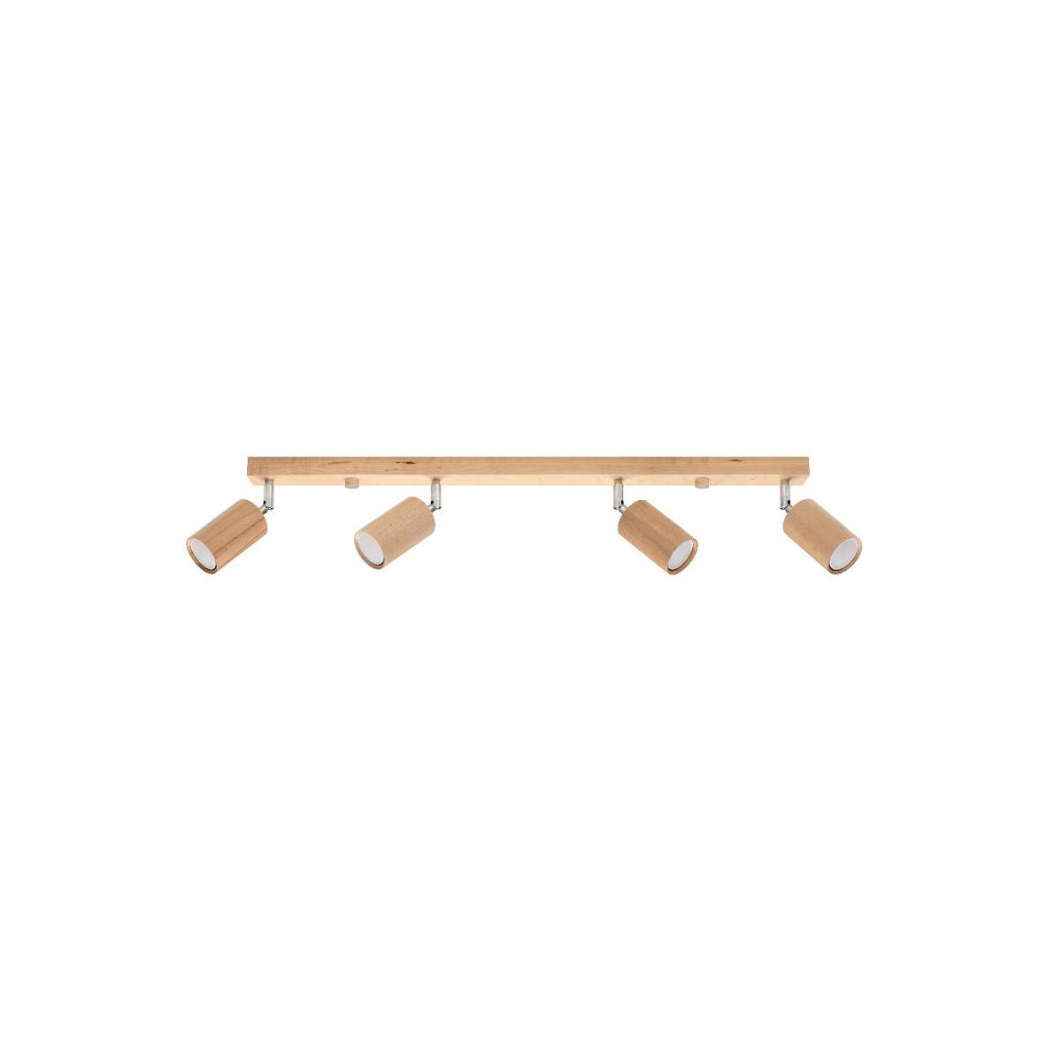 Deckenstrahler BERG 4-flammig Holz Natur GU10