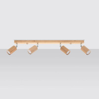 Sollux SL.1042 Deckenleuchte BERG 4 Natural Holz 2