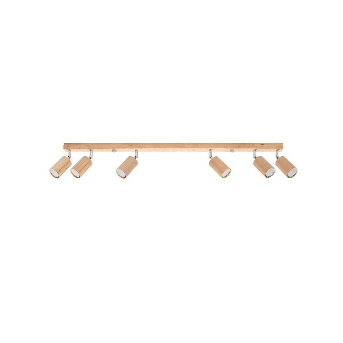 Deckenstrahler BERG 6-flammig Holz Natur GU10