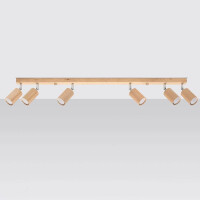 Sollux SL.1043 Deckenleuchte BERG 6 Natural Holz 2