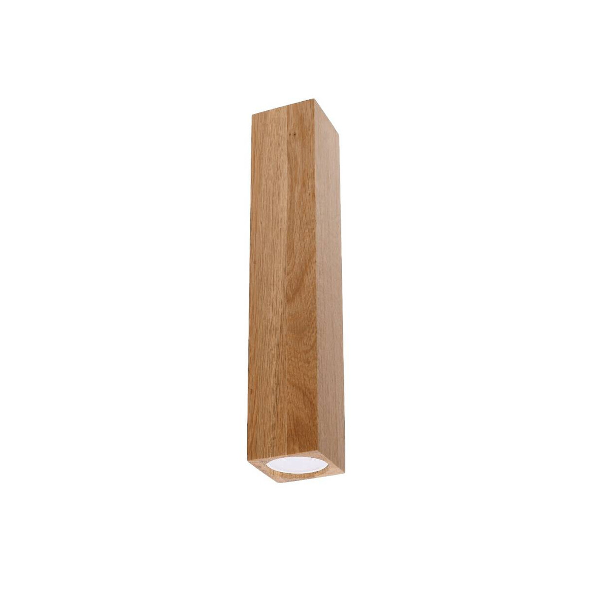 Deckenspot eckig 6x6x30 cm KEKE 10 aus Holz Eiche GU10