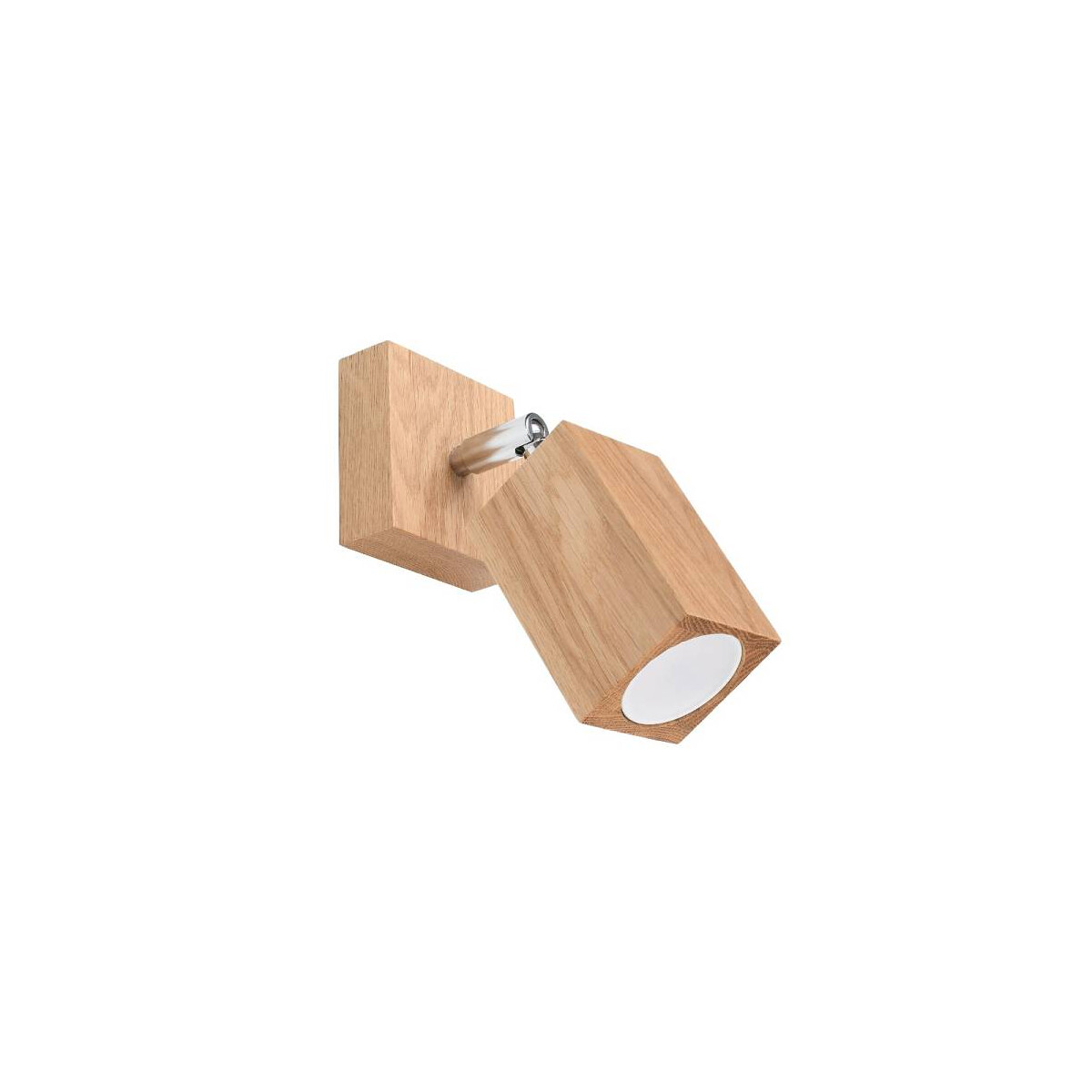 Wandleuchte KEKE aus Holz Eiche dreh- und schwenkbar GU10