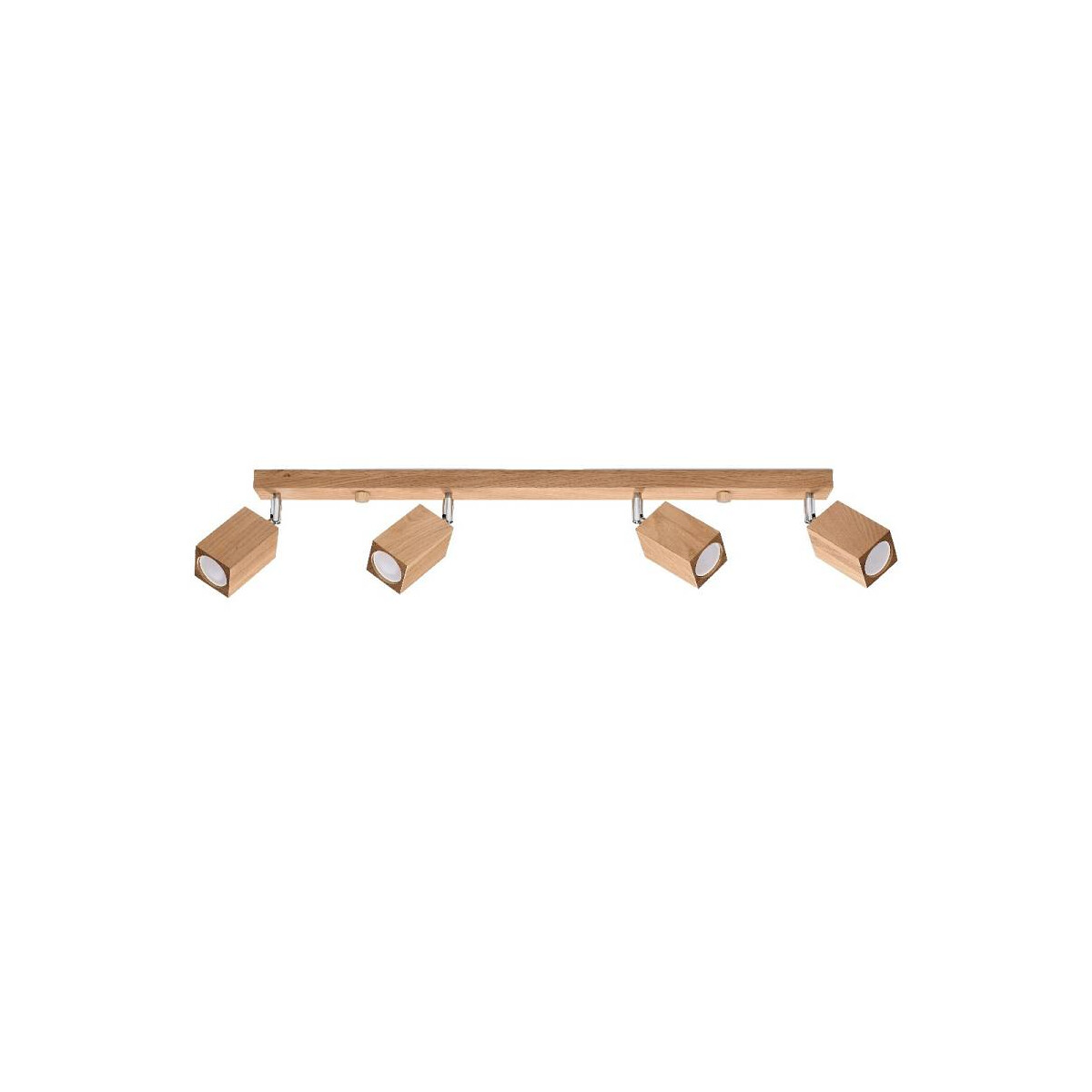 Deckenstrahler KEKE 4-flammig aus Holz Eiche GU10