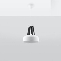 Sollux SL.0387 Pendelleuchte CASCO weiß/schwarz 2