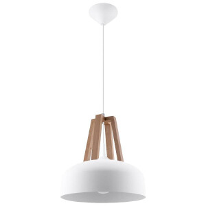 Sollux SL.0388 Pendelleuchte CASCO weiß/Natural Holz