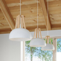 Sollux SL.0388 Pendelleuchte CASCO weiß/Natural Holz 8