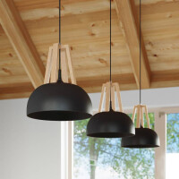 Sollux SL.0390 Pendelleuchte CASCO schwarz/Natural Holz 8