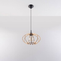 Sollux SL.0392 Pendelleuchte MANDARINO Natural Holz 2
