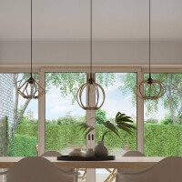 Sollux SL.0392 Pendelleuchte MANDARINO Natural Holz 7