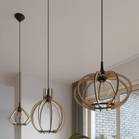 Sollux SL.0393 Pendelleuchte POMPELMO Natural Holz 8
