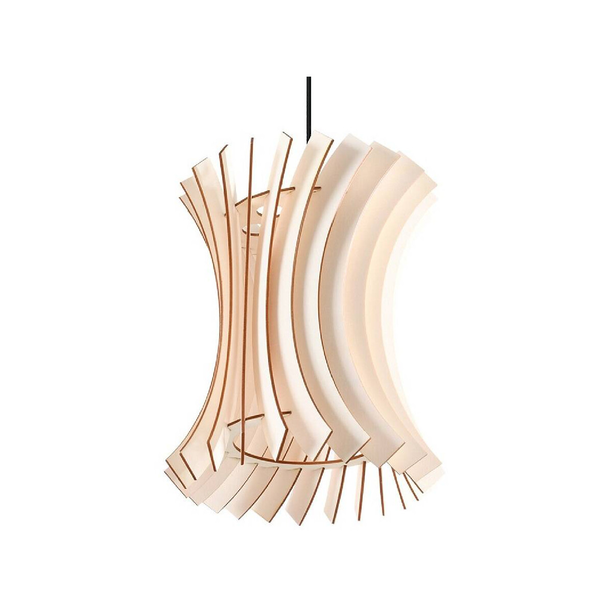 Pendelleuchte Oriana Holz Lamellen natur E27