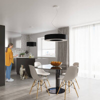 Sollux SL.0752 Kronleuchter SATURNO 70 schwarz 6