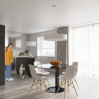 Sollux SL.0797 Kronleuchter SATURNO SLIM 90 weiß 6
