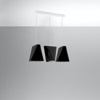 Sollux SL.0772 Kronleuchter BLUM 3 schwarz 2