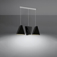 Sollux SL.0772 Kronleuchter BLUM 3 schwarz 3