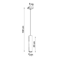 Sollux SL.0323 Pendelleuchte LAGOS 1 weiß 4