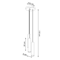 Sollux SL.1078 Pendelleuchte LAGOS 3P weiß 4