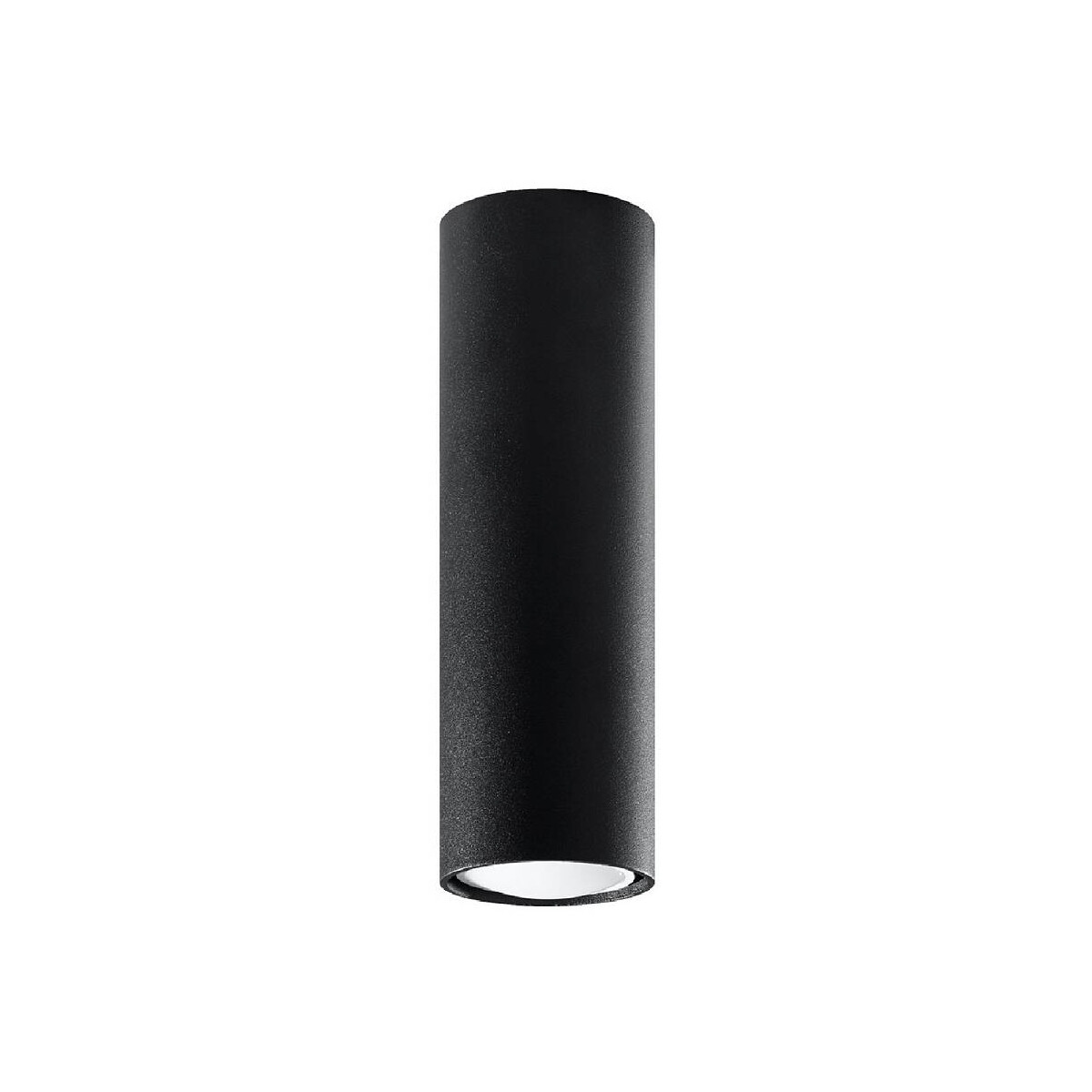 Deckenspot LAGOS 20 schwarz rund GU10 6x20 cm
