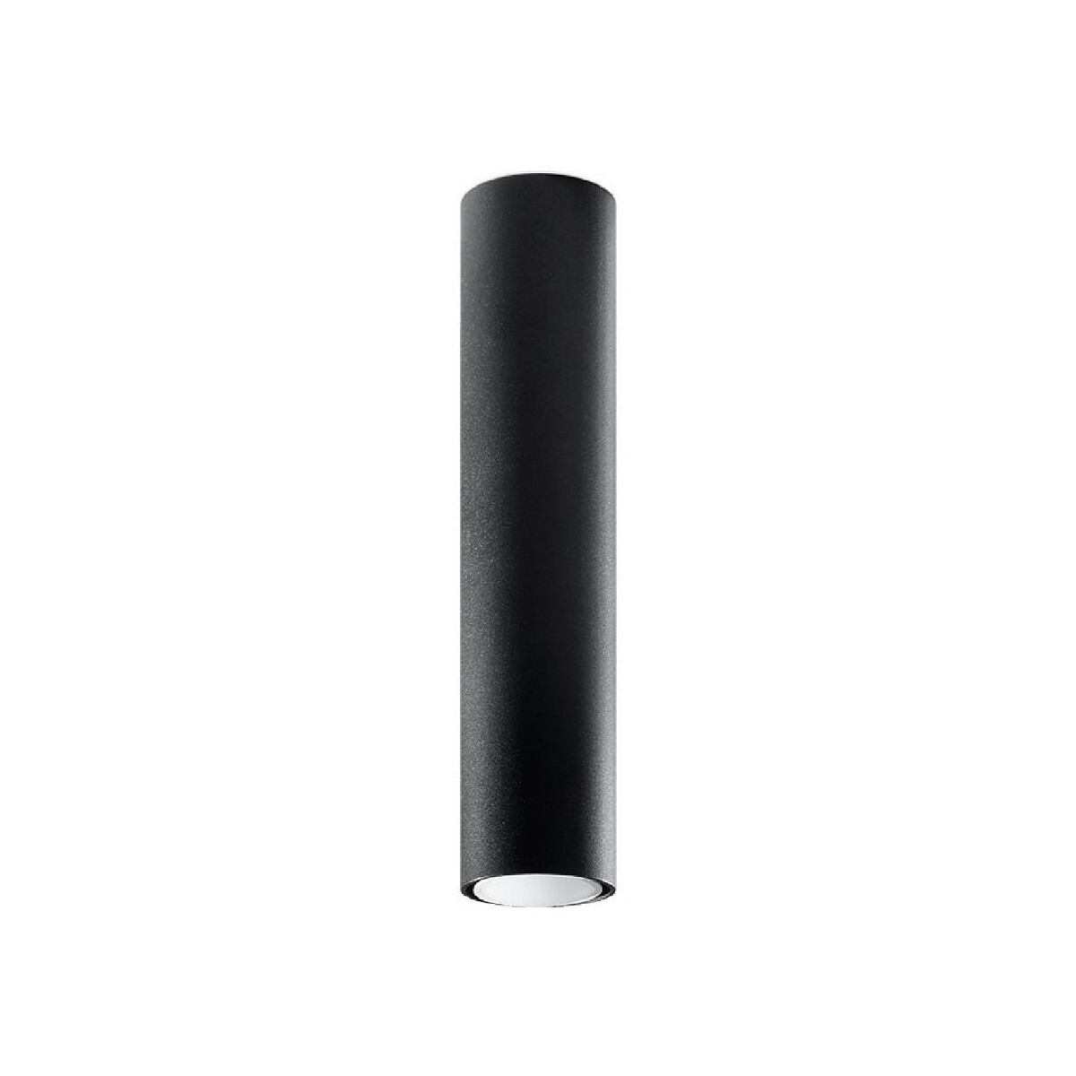 Deckenspot LAGOS 40 schwarz rund GU10 6x40 cm