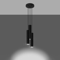 Sollux SL.1079 Pendelleuchte LAGOS 3P schwarz 3
