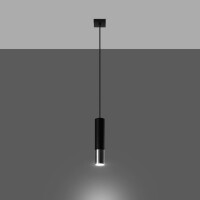 Sollux SL.0940 Pendelleuchte LOOPEZ 1 schwarz/Chrom 3
