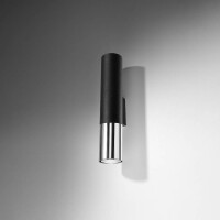Sollux SL.0938 Wandleuchte LOOPEZ schwarz/Chrom 2