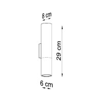 Sollux SL.0938 Wandleuchte LOOPEZ schwarz/Chrom 4