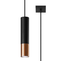Sollux Pendelleuchte LOOPEZ 1 schwarz/Ku gallery