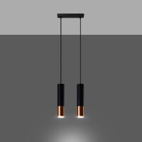 Sollux SL.0947 Pendelleuchte LOOPEZ 2 schwarz/Kupfer 3