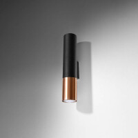 Sollux SL.0944 Wandleuchte LOOPEZ schwarz/Kupfer 2