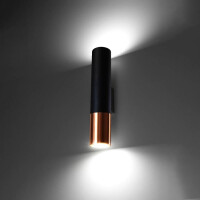 Sollux SL.0944 Wandleuchte LOOPEZ schwarz/Kupfer 3
