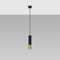Sollux SL.0952 Pendelleuchte LOOPEZ 1 schwarz/Gold 2
