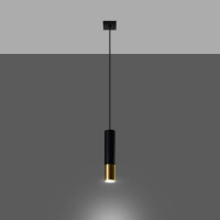 Sollux SL.0952 Pendelleuchte LOOPEZ 1 schwarz/Gold 3