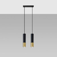 Sollux SL.0953 Pendelleuchte LOOPEZ 2 schwarz/Gold 2