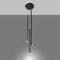 Sollux SL.0471 Pendelleuchte PASTELO 3P schwarz 3