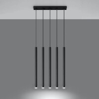 Sollux SL.0472 Pendelleuchte PASTELO 5 schwarz 3
