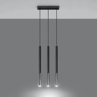 Sollux SL.0886 Pendelleuchte MOZAICA 3L schwarz/Chrom 3