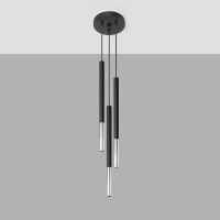Sollux SL.0887 Pendelleuchte MOZAIKA 3P schwarz/Chrom 2