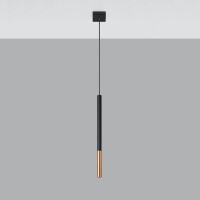 Sollux SL.0888 Pendelleuchte MOZAICA 1 schwarz/Kupfer 2
