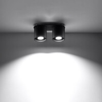 Sollux SL.0054 Deckenleuchte ORBIS 2 schwarz 3