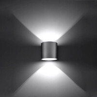 Sollux SL.0049 Wandleuchte ORBIS 1 grau 3