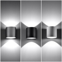 Sollux SL.0049 Wandleuchte ORBIS 1 grau 4