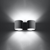 Sollux SL.0661 Wandleuchte ORBIS 2 grau 3