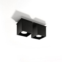 Sollux SL.0063 Deckenleuchte QUAD 2 schwarz 2